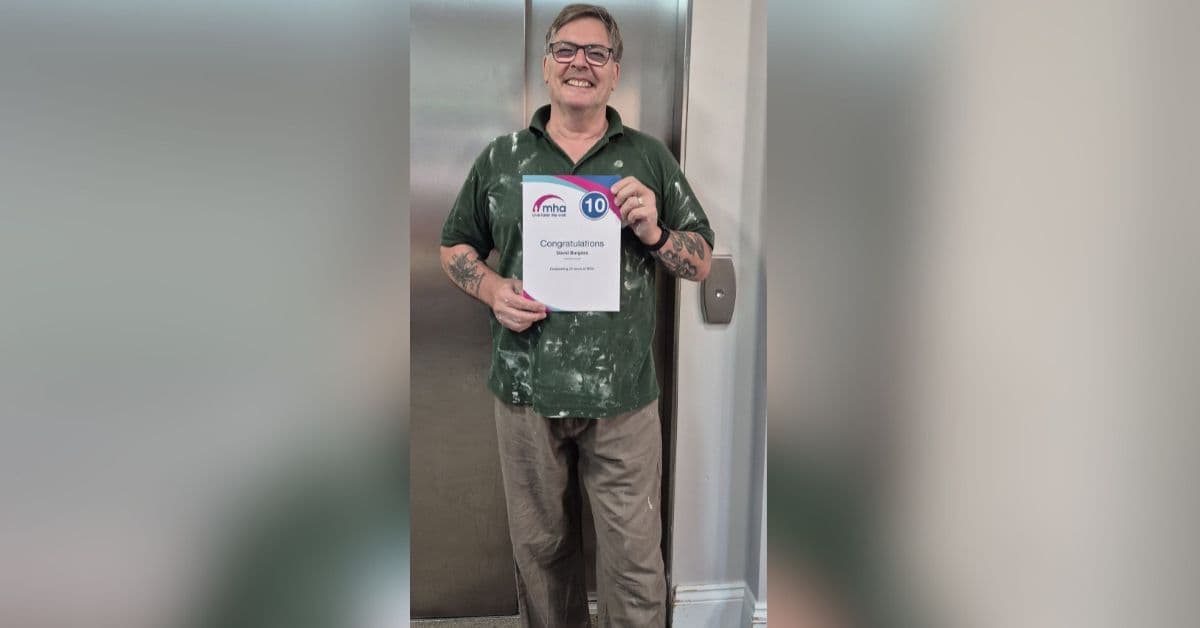 Maintenance worker at MHA Alexandra House marks 10 years’ service and credits supportive management for longevity
